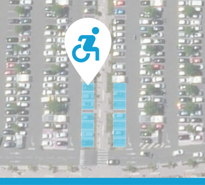 PMR places parking géometre-expert