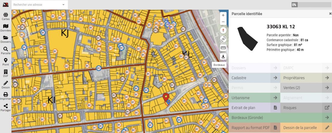 Superficie cadastre