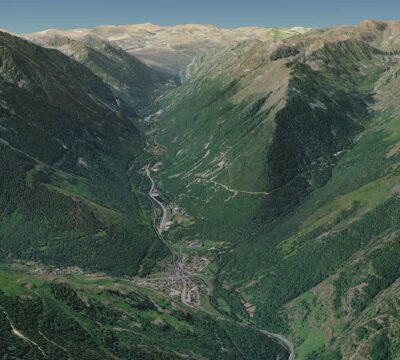 Vue aérienne 3D GéofoncierEXPERT
