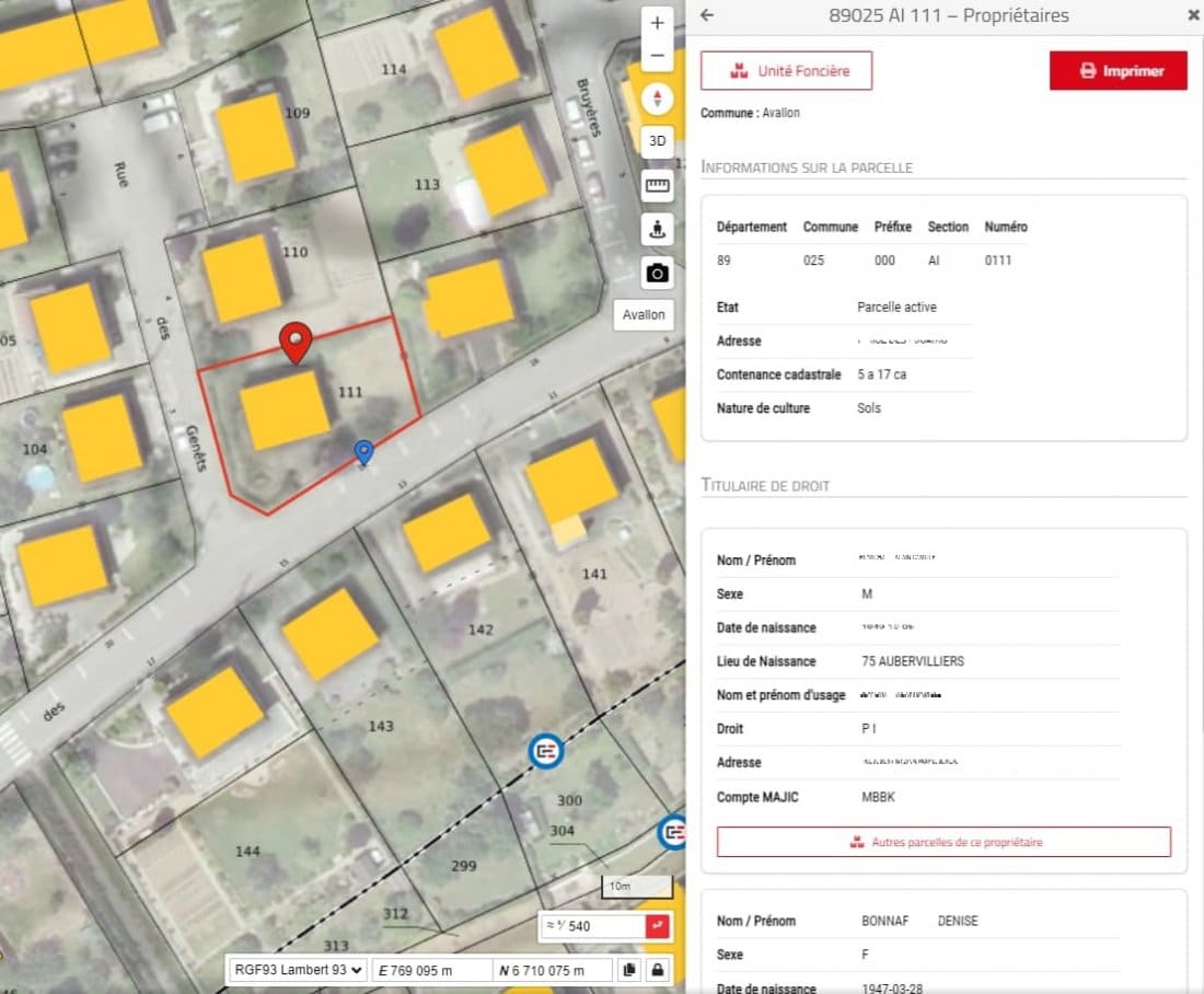 Collectivités : consulter les données MAJIC sur une carte