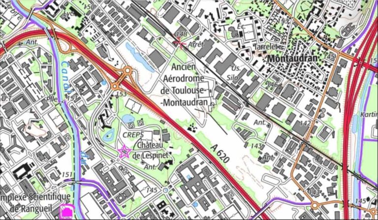 Comparaison entre fond de plan actuel et la version IGN v2 sur Toulouse