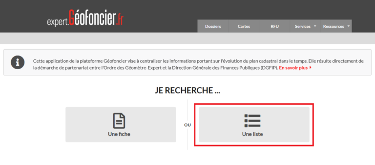 Procédure d’accès au modèle 40 étape 2