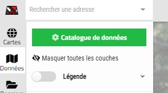 Catalogue couches de données