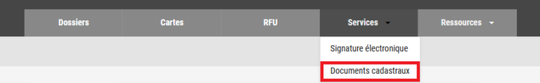 Application Documents Cadastraux